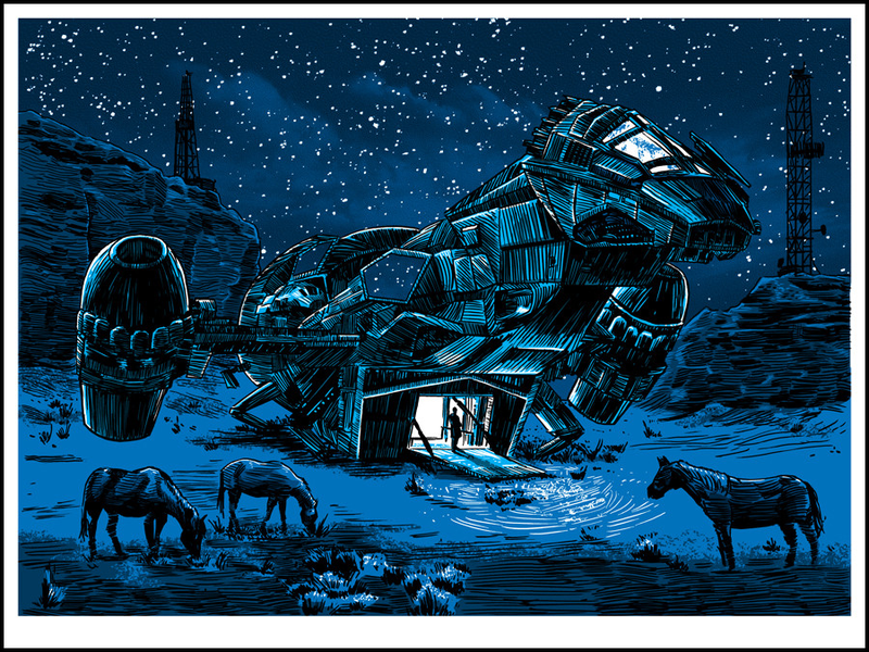 Illustration for article titled Quiet illustrations of Serenity and Planet Express Headquarters will fill you with nostalgia for places that don't exist